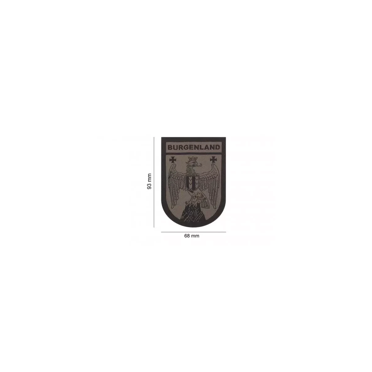 Burgenland Shield Patch RAL7013