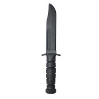 Rubberized Training Knife Black